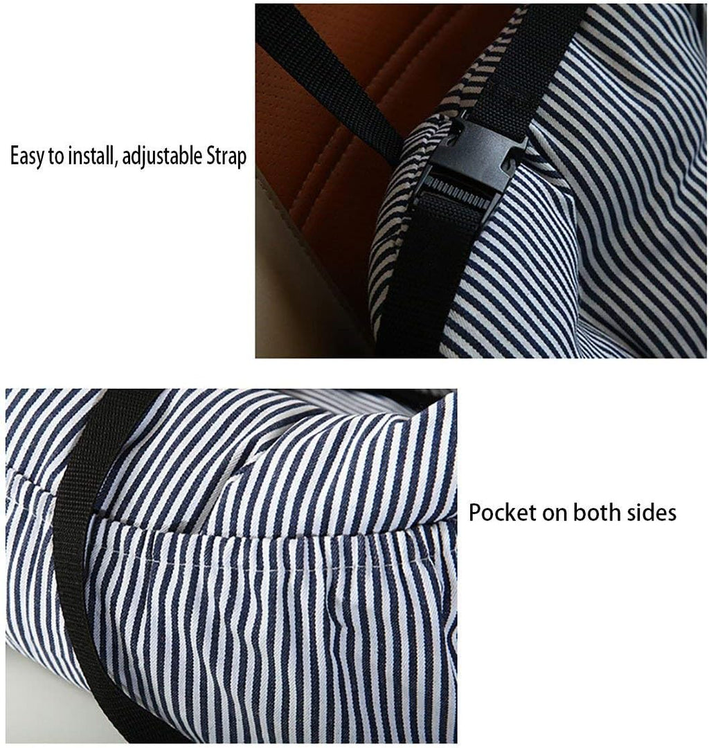 Dog Car Seat Pet Booster Seat Pet Travel Safety Dog Bed for Car with Storage Pocket